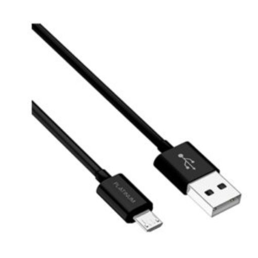 صورة كبل سلسلة فيتال من بلاتينوم، نوع Micro USB بطول 1.2 متر - أسود