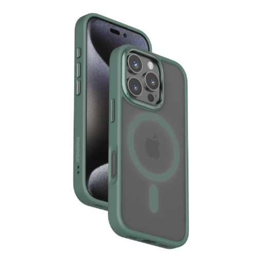 صورة MOMAX Play Magnetic Case for iPhone 16 Pro Max 6.9" - Green