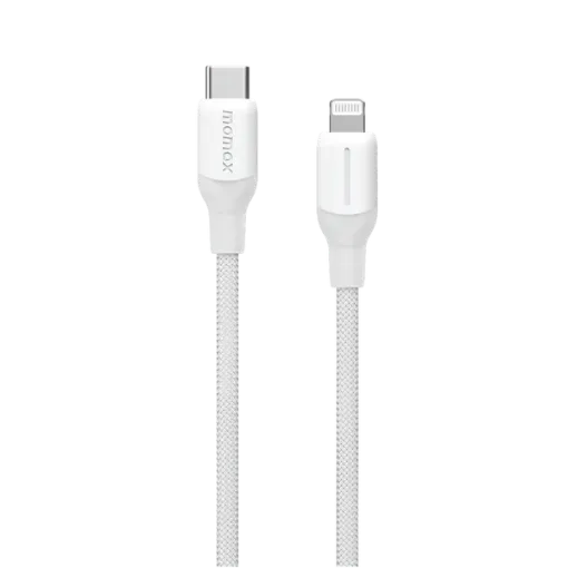 صورة MOMAX 1-LINK FLOW 35W USB-C TO LIGHTNING CABLE 2M (white)