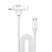 صورة MOMAX 1-LINK FLOW DUO 2IN1 USB-C TO USB-C+LIGHTNING CABLE 1.5M (Color: WHITE)