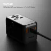 صورة MOMAX 1-WORLD 140W GAN 4 PORTS AC TRAVEL ADAPTER INCLUDING 140W USB-C TO USB-C CABLE