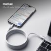 صورة MOMAX ELITE MAG LINK 100W USB-C TO USB-C MAGNETIC CABLE 1M (White)