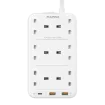 صورة MOMAX ONEPLUG 6 OUTLET CUBE EXTENSION SOCKET WITH USB (White)