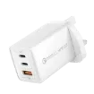 صورة MOMAX ONEPLUG 67W 3 PORT GAN WALL CHARGER (White)