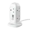 صورة MOMAX ONEPLUG 7-OUTLET POWER STRIP WITH USB (White)