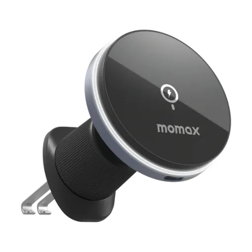 صورة MOMAX Q.MAG MOUNT 5 15W MAGNETIC WIRELESS CHARGING CAR MOUNT (VENT MOUNT)