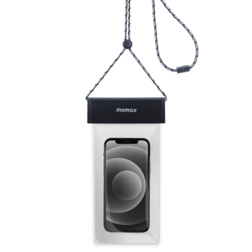 صورة MOMAX Waterproof Phone Protection Bag + Hanging Cord (Black)