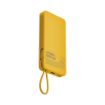 صورة MOMAX 1-POWER X 20000mAh Power Bank with Built-in USB-C Cable (Yellow)