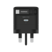 صورة MOMAX 1-CHARGE 35W GAN 1 PORT CHARGER WITH BUILT-IN USB-C CABLE (Color: BLACK)