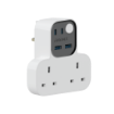 صورة MOMAX 1-Charger Work Flow T-Shaped Extension 2 Socket with USB