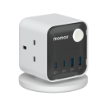 صورة MOMAX 1-CHARGE WORK FLOW 3-OUTLET POWER CUBE WITH USB